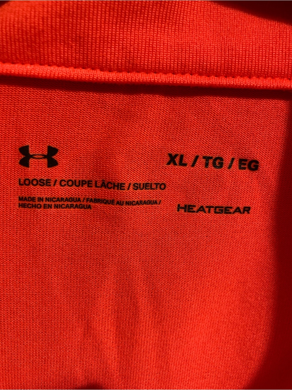 Set of two Under Armour Women's Long Sleeve 1/4 Zip Tops - Bright Red / Coral - Picture 4 of 5